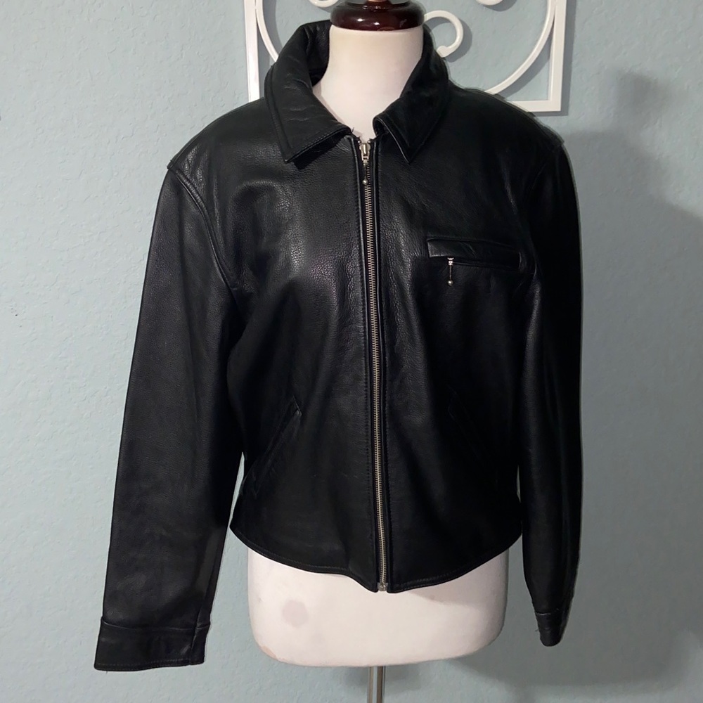 RARE like new Vintage the LIMITED Leather moto Jacket